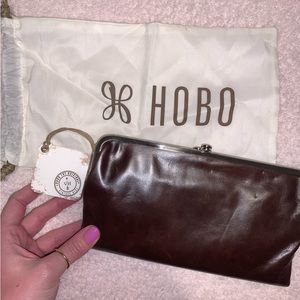 HOBO Brown Leather Clutch